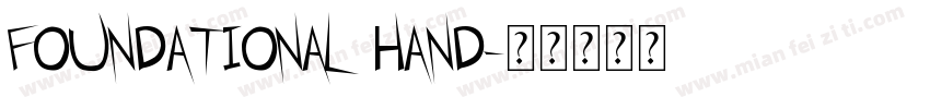 foundational hand字体转换